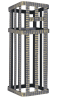 Сетка на трубу для печей ГРОМ 30  (250 х 250 х 1000 мм)  под ШИБЕР
