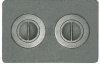 Плита П2-7 с двумя отверстиями для конфорок  (ПР: 510 х 340 х 8 мм) ЛИТКОМ