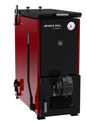 Котел отопительный ZEUS TURBO  8-10 кВт с автоматикой угольный полуавтомат топливо - каменный уголь