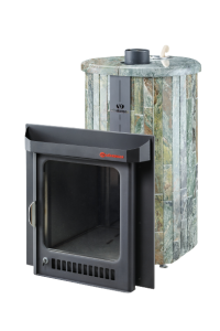 Печь-каменка МАКСИ ПФ дверца со стеклом в ламелях ЖАДЕИТ НАБОРНЫЙ (38 м.куб) Печь-каменка МАКСИ ПФ дверца со стеклом в ламелях ЖАДЕИТ НАБОРНЫЙ (38 м.куб)