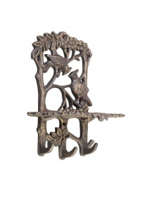 Полка - ключница ХДИ-12.034  СВИРИСТЕЛИ патина (ГР: 155 х 92 х 200 мм) ЛИТКОМ