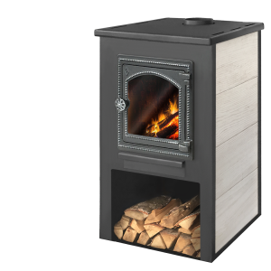 Печь-камин ЭТНА 9 кВт дверца ДТ-4С (150 м.куб)