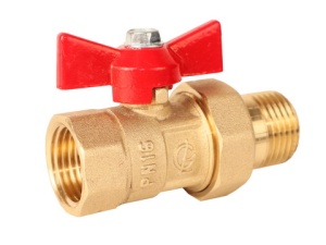 Кран шаровой DN-15 ПРАКТИК 132 с накидной гайкой бабочка ГАЛЛОП Кран шаровой DN-15 ПРАКТИК 132 с накидной гайкой бабочка ГАЛЛОП