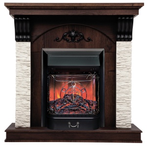 Портал Corfino STD/EUG орех фактурный (NT-F316) для электроочага стандартного/Eugene *