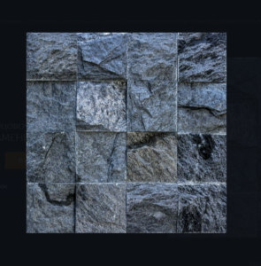 Плитка облицовочная ТАЛЬКОХЛОРИТ РВАНЫЙ КАМЕНЬ 200 х 50 х 25 мм (100 шт. в м. кв.)