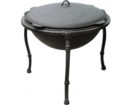 Казан чугунный 18л К-П с крышкой и подставкой БЛМЗ  (1)