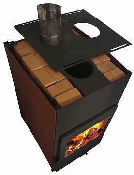 Печь-камин ГАРМОНИЯ 1309 ГРАФИТ (200 м.куб.)3