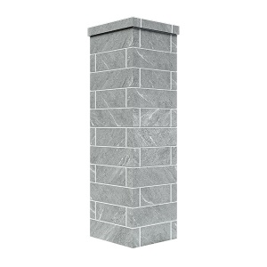 Облицовка на трубу для печей ГРОМ 50  ПРЕЗИДЕНТ  КИРПИЧ ТАЛЬКОХЛОРИТ (150*790)  (3 яруса) под шибер