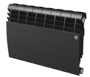 Радиатор биметаллический ROYAL THERMO BILINER BIANCO NOIR SABLE 350/80 - 12 секций