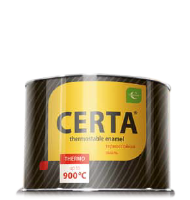 Эмаль термостойкая CERTA бежевая 400 мл (+400 С)  (12/30)