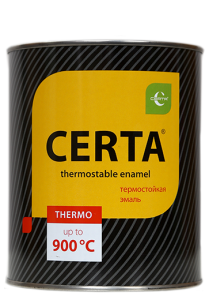 Эмаль термостойкая CERTA терракот 800 мл (+500 С)  (6/15)