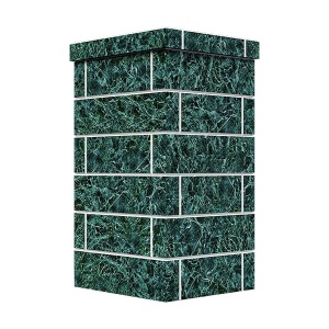 Облицовка на трубу для печей GFS ЗК 30 / ГРОМ 30  КЛАССИКА/ПРЕЗИДЕНТ КИРП ЗМЕЕВИК (2 яруса) шибер