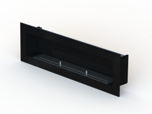 Биокамин  WINDOW 1000  blac АРОМА встраиваемый, настенный