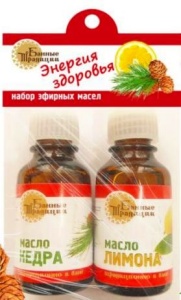 Набор масел 2*15 мл (кедр, лимон) БТ Набор масел 2*15 мл (кедр, лимон) БТ