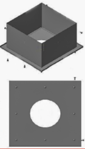 Разделка потолочная (с саморезами) d = 200 мм  (GS)