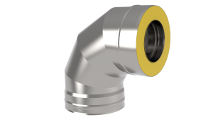 Сэндвич-колено 90 гр. d = 180/260 мм (Н+Н) 0,8 ММ  (GS) Сэндвич-колено 90 гр. d = 180/260 мм (Н+Н) 0,8 ММ  (GS)