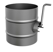 Шибер ТМФ  поворотный d =  115 мм 1,5 мм антрацит (3) Шибер ТМФ  поворотный d =  115 мм 1,5 мм антрацит (3)