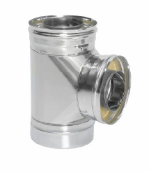 Сэндвич-тройник 90 гр. d = 200/300 мм (Н+Н) ТИС (0,8 ММ) ( 304 ПРЕМИУМ )