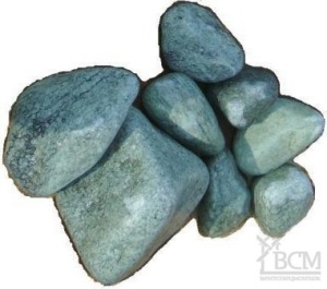 Камень СЕРПЕНТИНИТ (для бань и саун) шлифованный 10 кг