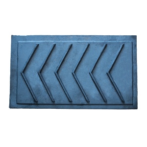 Плита ПЦ цельная с редкими ребрами (ПР: 710 х 410 х 25 мм) 23,0 кг РУССКАЯ ПЕЧЬ