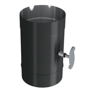 Шибер (заслонка) d = 130 мм  ВУЛКАН (RAL черный) Шибер (заслонка) d = 130 мм  ВУЛКАН (RAL черный)