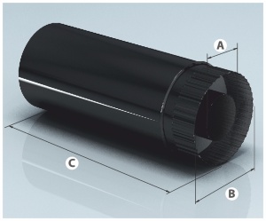 Сэндвич d = 200/280 мм L = 1000 мм  AGNI  ЭМАЛИРОВАННЫЙ
