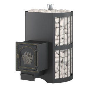 Печь-каменка СКИФ  СТАНДАРТ 22 дверца ДТ-4 встроенный парогенератор (12 - 24 м.куб)