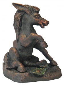 Статуэтка ХДИ-2.009  КОНЕК-ГОРБУНОК патина (ГБ: 105 х 85 х 120 мм) ЛИТКОМ