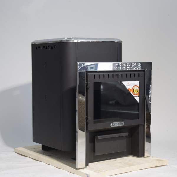 Печь-каменка КУБАНЬ с дверцей со стеклом (12 - 24 м.куб)