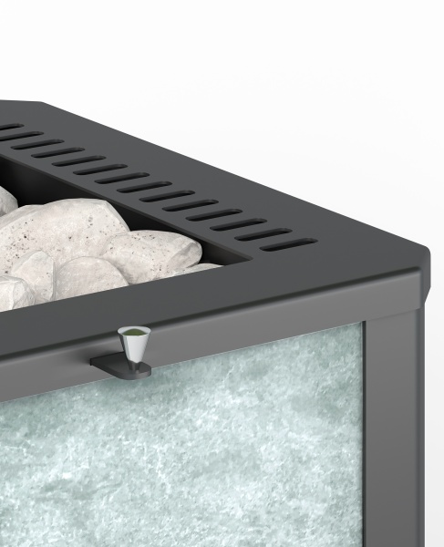 Печь-каменка  чугунная ЛЕГЕНДА 22 дверца 270  ТАЛЬКОХЛОРИТ (12 - 24 м.куб)