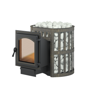 Печь-каменка  чугунная ЛЕГЕНДА КОВКА 12 дверца 220 (6 - 14 м.куб)