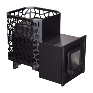 Печь-каменка РАДА  сталь 4 мм 18L СЕТКА удлиненная топка (16 - 20 м.куб) (без дверки)