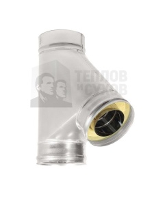 Сэндвич-тройник 45 гр. d = 200/280 мм (Н+Н) ТИС (0,8 ММ) (430 СТАНДАРТ)