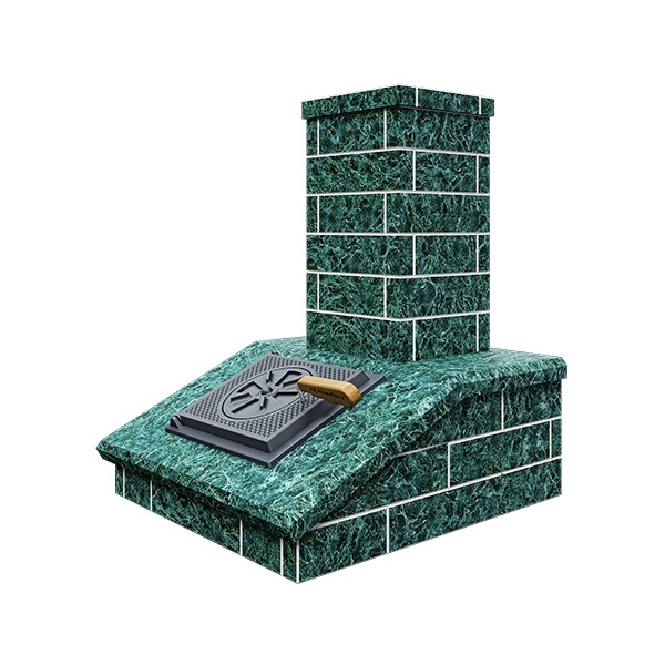 Облицовка на трубу для печей АВАНГАРД 35 / 40  КЛАССИКА КИРПИЧ ЗМЕЕВИК (115*540)  (2 яруса) под ши