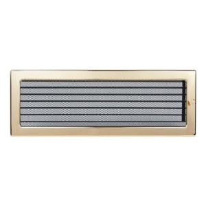 Решетка вентиляционная ЗОЛОТО с жалюзи (170 х 480 мм) FIREWAY