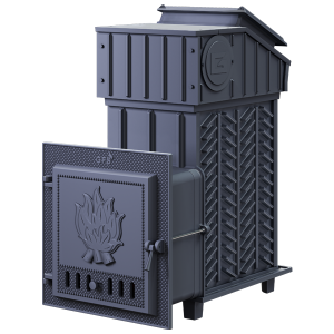 Печь-комплект универсальный GFS-ЗК 25 дверца глухая усиленная каменка (25 м.куб)