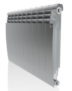 Радиатор биметаллический ROYAL THERMO BILINER BIANCO SILVER SATIN 500/80 -  6 секций