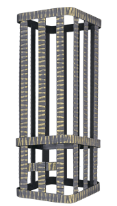 Сетка для камней ГРОЗА - УРАГАН 24 (250 х 250 х  650 мм) под шибер Сетка для камней ГРОЗА - УРАГАН 24 (250 х 250 х  650 мм) под шибер