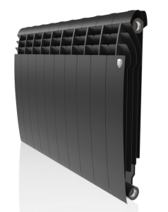 Радиатор биметаллический ROYAL THERMO BILINER BIANCO NOIR SABLE 500/80 -  8 секций