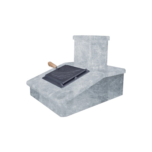 Облицовка на трубу для печей ГРОМ 50  ПРЕЗИДЕНТ ТАЛЬКОХЛОРИТ (150*290)  (1 ярус) под шибер Облицовка на трубу для печей ГРОМ 50  ПРЕЗИДЕНТ ТАЛЬКОХЛОРИТ (150*290)  (1 ярус) под шибер