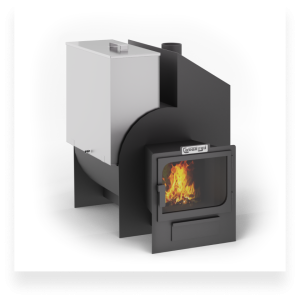 Печь-каменка САБАНТУЙ  3D-20 П панорамная дверца (10 - 20 м.куб) бак 80 л справа