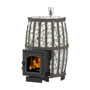 Печь-каменка  чугунная ЛЕГЕНДА РУССКИЙ ПАР КОВКА 18 дверца 270 (8 - 20 м.куб)