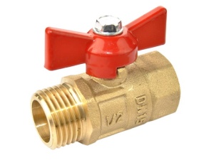 Кран шаровой DN-15 ПРАКТИК 131 бабочка ВхН ГАЛЛОП