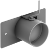 Переходник дымохода КГ 2-1 для КОБАЛЬТ 25, 35  с прямоуг. дымохода на круглый горизонт. d=150 мм