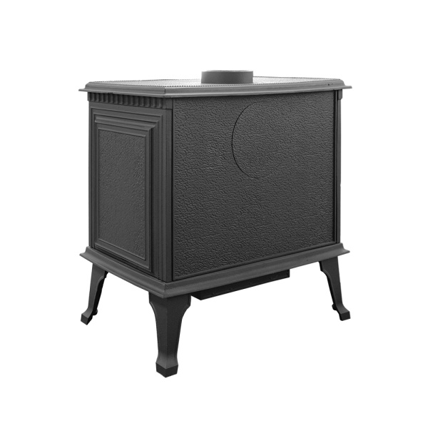 Печь-камин ЧУГУННАЯ ВЕЗУВИЙ RICH-15  антрацит 15 кВт (200 м.куб)