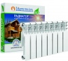 Радиатор алюминиевый  LAMMIN  ЕСО AL 350/80 -  8 секций