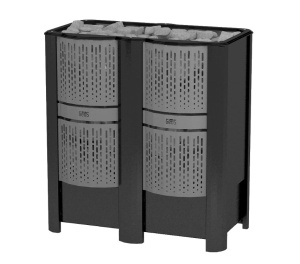 Электрокаменка GEOS- RAIN PRO 12 установка у стены в сауне (9-20 м.куб)