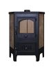 Печь-камин БАВАРИЯ угловая с чугунной плитой и чугунной дверцей (РК 180)