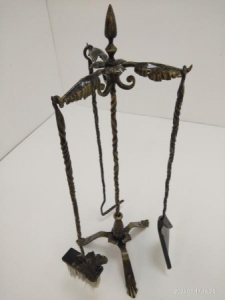 Каминный набор КЕННЕТ СИРИЙ кованый