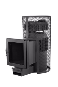 Печь-каменка  чугунная ALMA  с сеткой PR04 (20 м.куб)